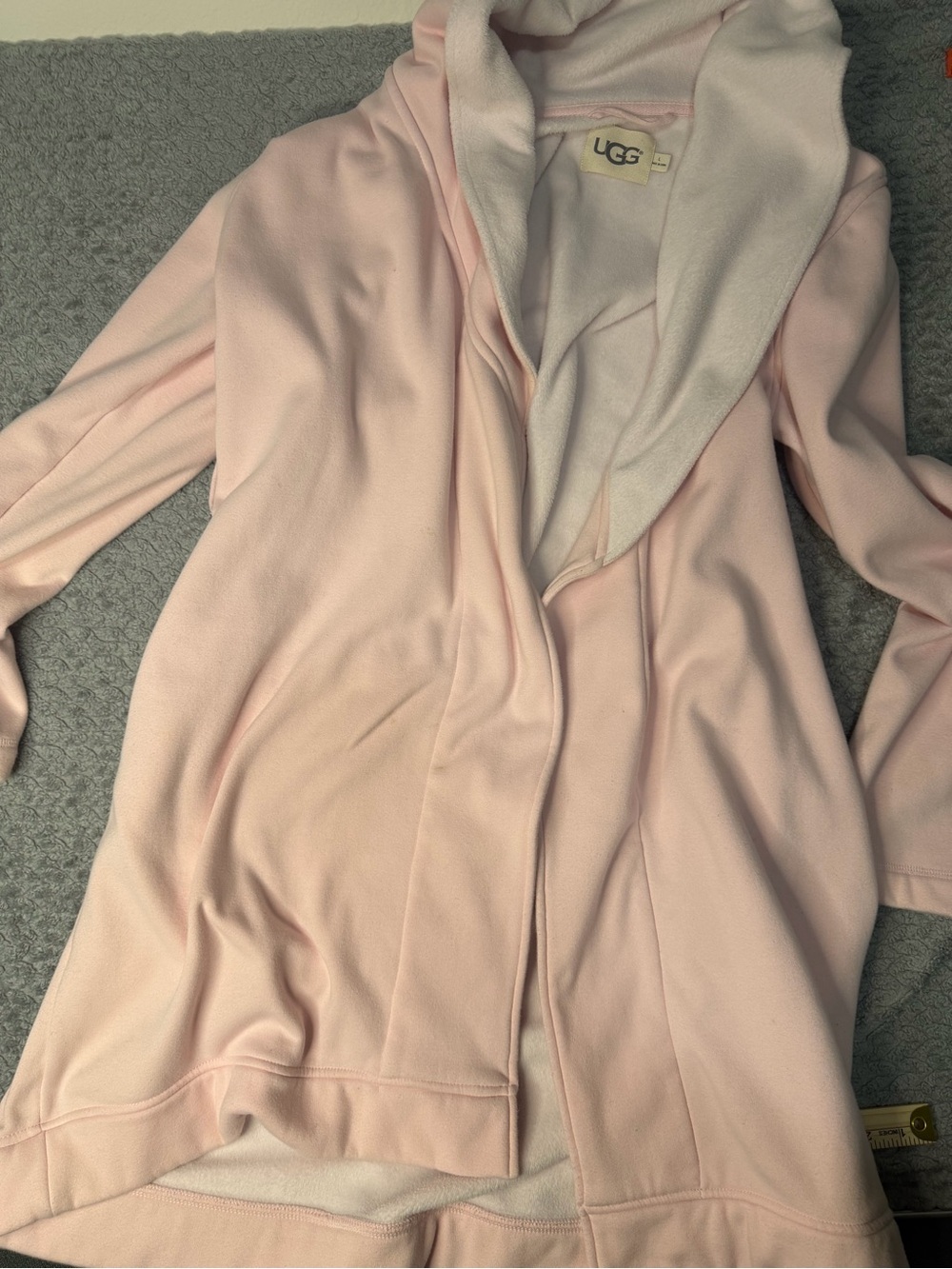 UGG Women's Soft Pink Hooded Fleece Vest